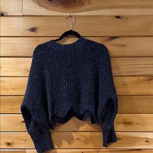 Elegant Black Knit Sweater
